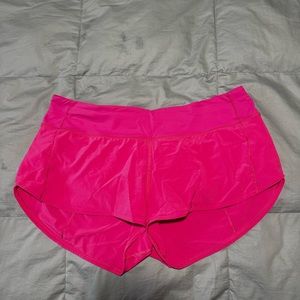 lululemon speed up short lr 2.5” in sonic pink